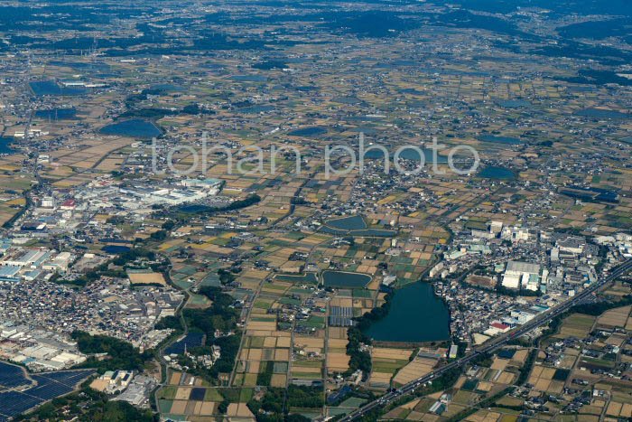 溜池と畑の町(岩岡町,稲美町地区周辺)(20231018)