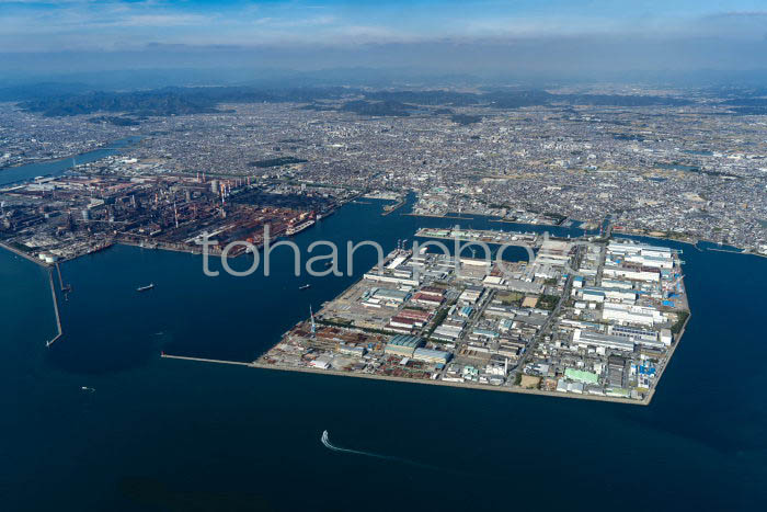 東播磨港と川崎重工業播磨工場と㈱神戸製鋼所加古川製鉄所(20231018)