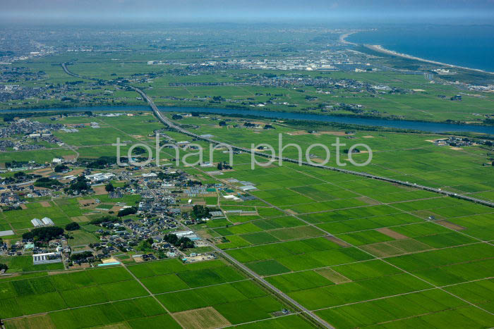 仙台平野,仙南平野(亘理町周辺より岩沼,名取市方面)(2023728)