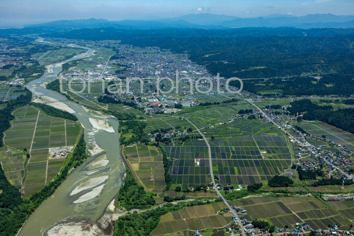 十日町盆地(十日町新宮地区より十日町市街地方面)