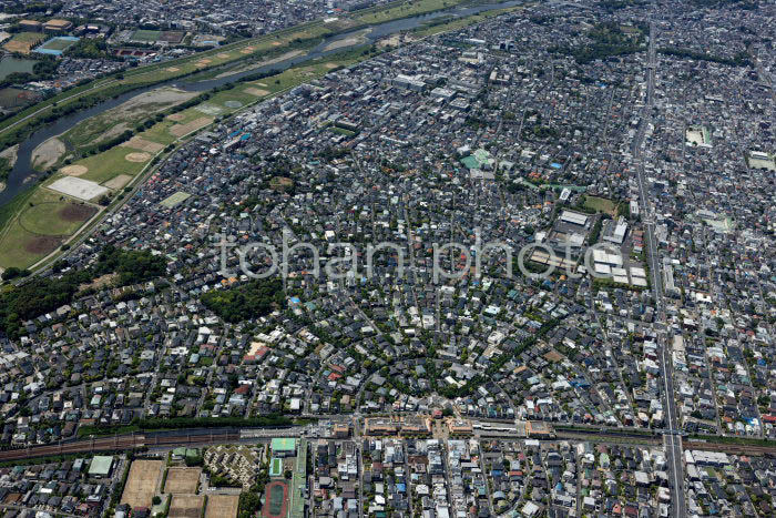 田園調布駅と住宅地(202353)