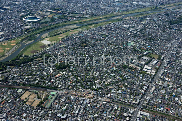 田園調布駅と住宅地(202353)