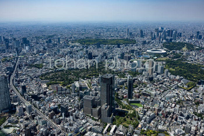 赤坂,六本木周辺より渋谷,新宿方面の街並み(202354)