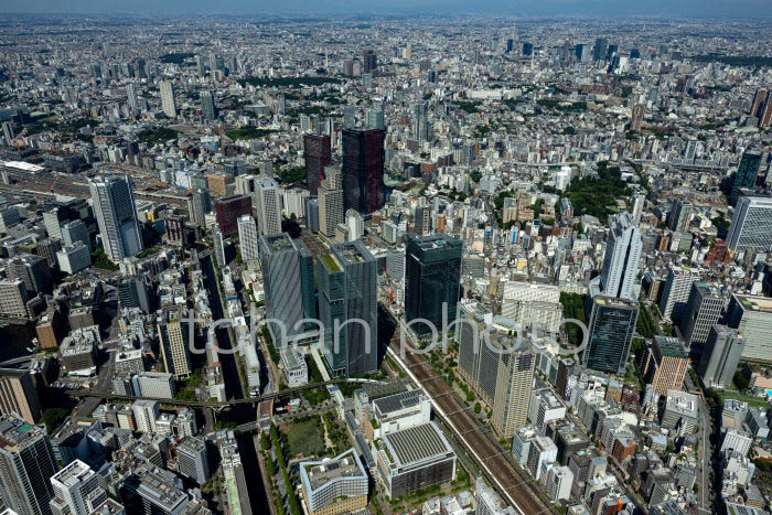 田町駅周辺より東京の街並み(2023617)