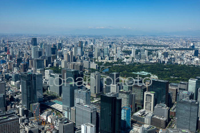 東京駅周辺より日比谷,霞ヶ関,赤坂方面(2023617)