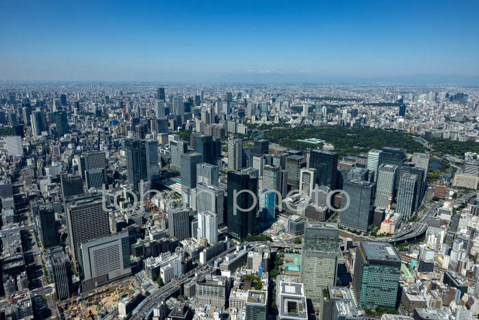 日本橋より東京駅と東京の街並み(2023617)