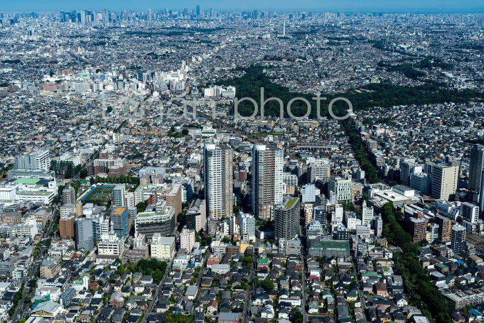 三鷹駅周辺より東京の街並み(202391)