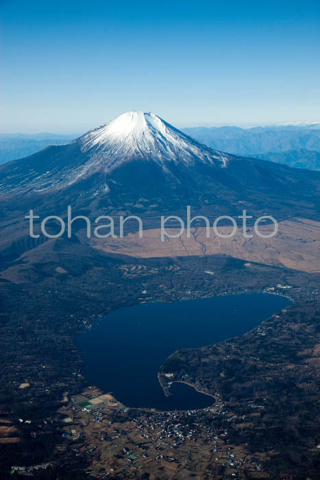 富士山(山梨県南都留郡山中村,山中湖より富士山)2012,01