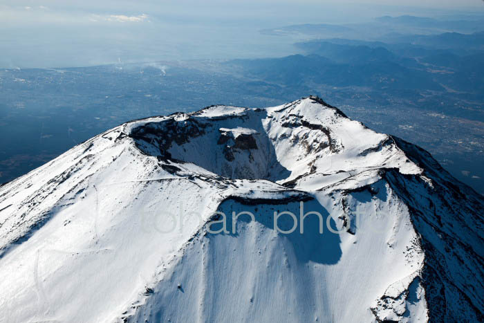 富士山頂付近(山梨県富士吉田市)2012,01