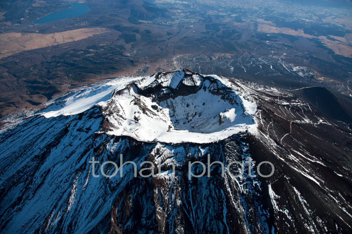 富士山頂付近(静岡県富士宮市)2012,01