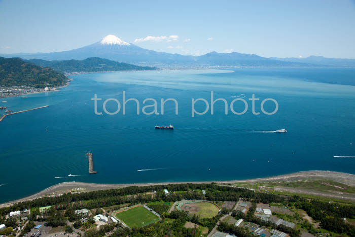 真崎海水浴場,駿河湾周辺より富士山(静岡県静岡市清水区)201205