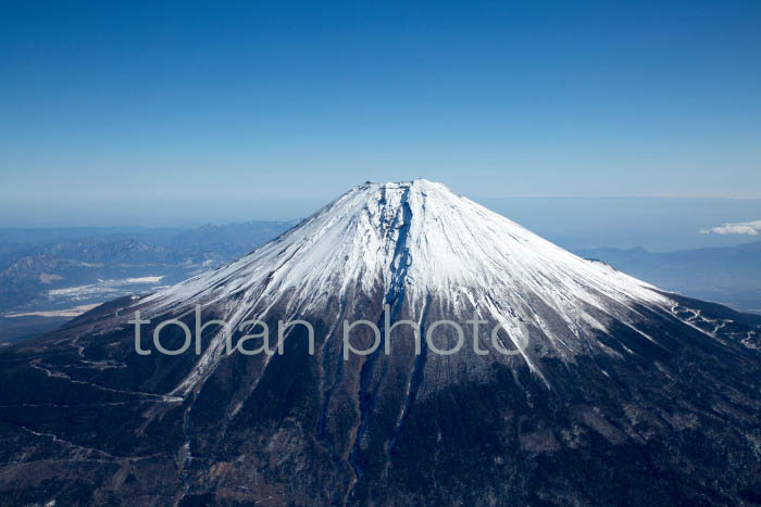 富士山と大沢崩れ(静岡県富士宮市)201602