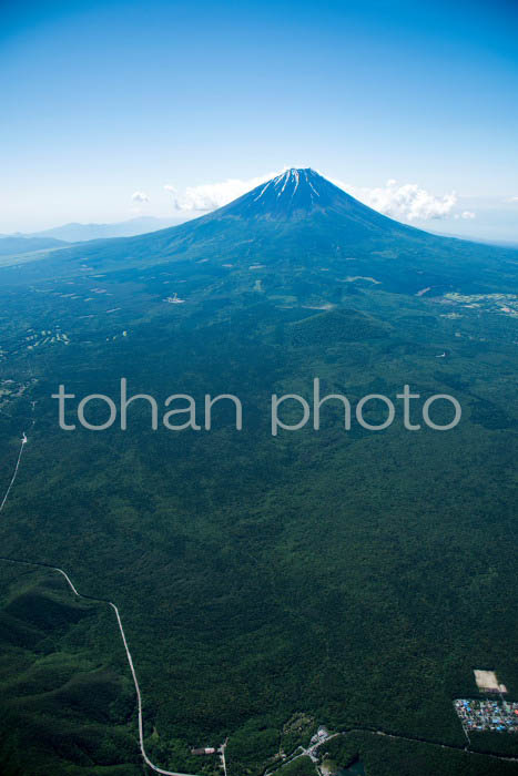 富士山と青木ヶ原樹海(山梨県南都留郡)201606