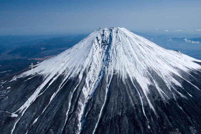 富士山と大沢崩れ(静岡県富士宮市)201703