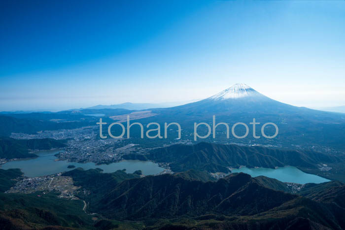 河口湖,西湖周辺より富士山(山梨県南都留郡富士河口湖町)201710