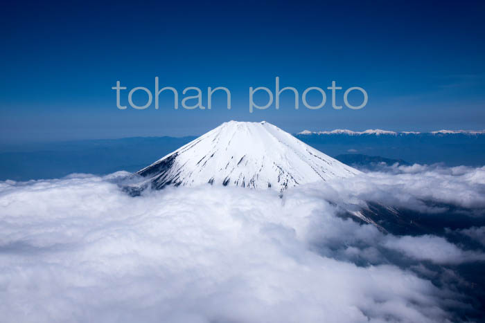 富士山と雲海(静岡県駿東郡)201804