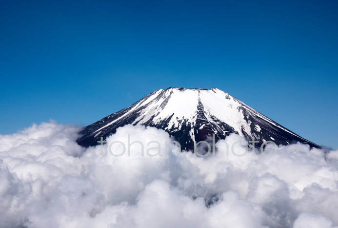 富士山と雲海(山梨県南都留郡)201804