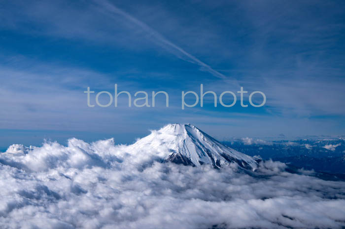 雲海と富士山(山梨県南都留郡201912