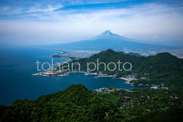 江浦湾,駿河湾より富士山(静岡県沼津市)201505