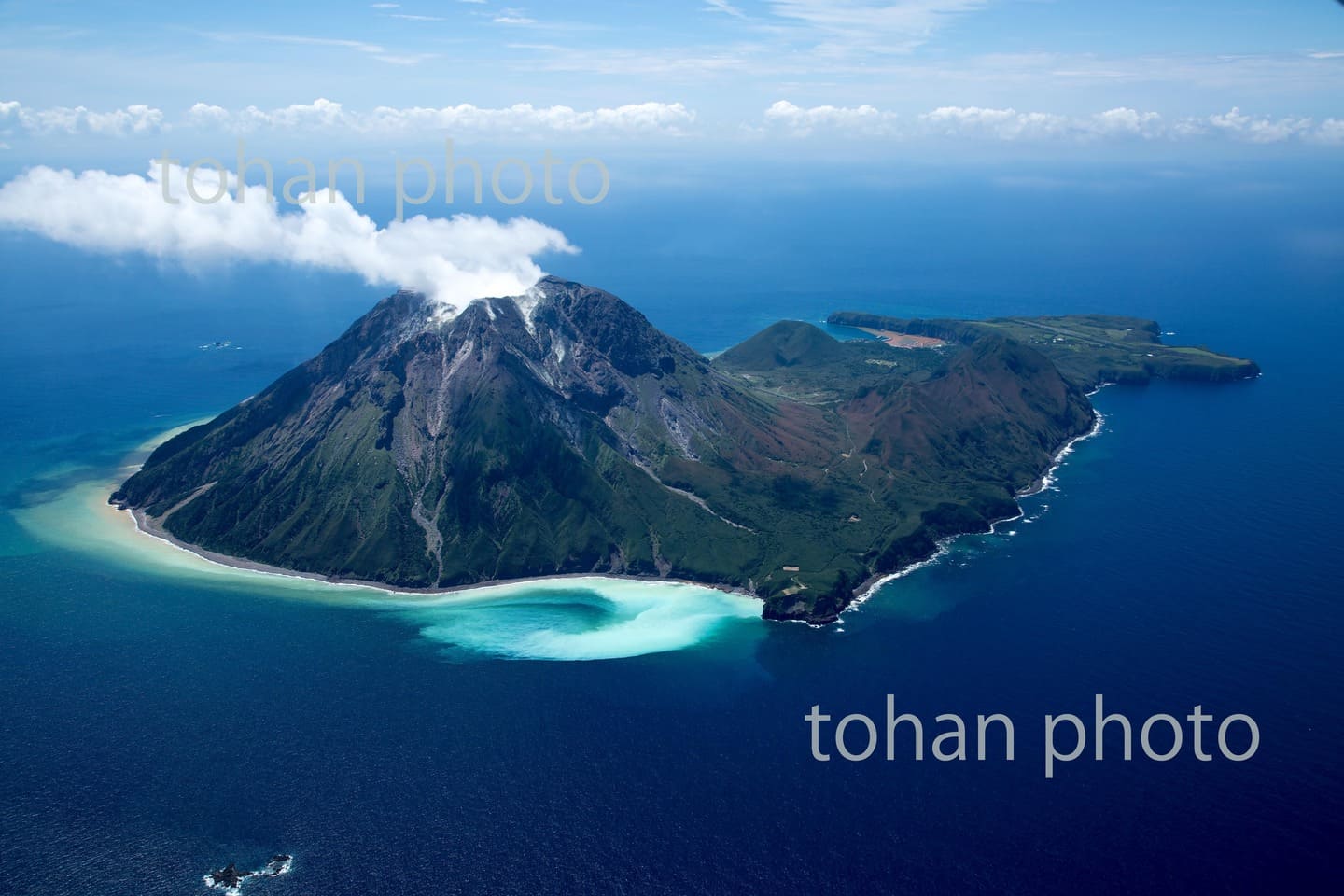 硫黄島(薩摩硫黄島)と硫黄岳(鬼界カルデラ)-鹿児島