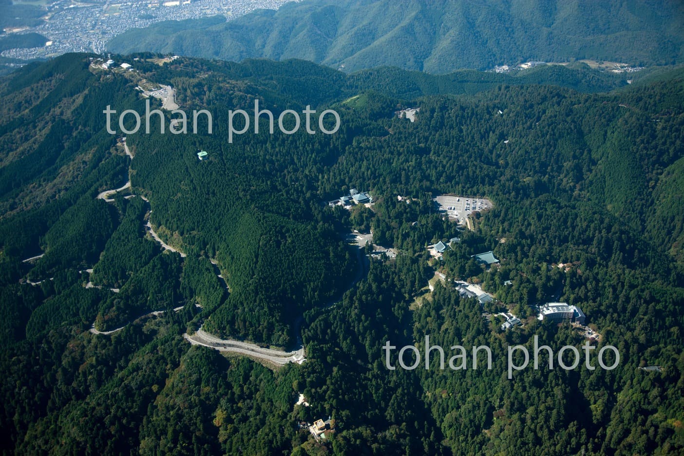 比叡山延暦寺,阿弥陀堂周辺より比叡山頂(世界文化遺産)-滋賀