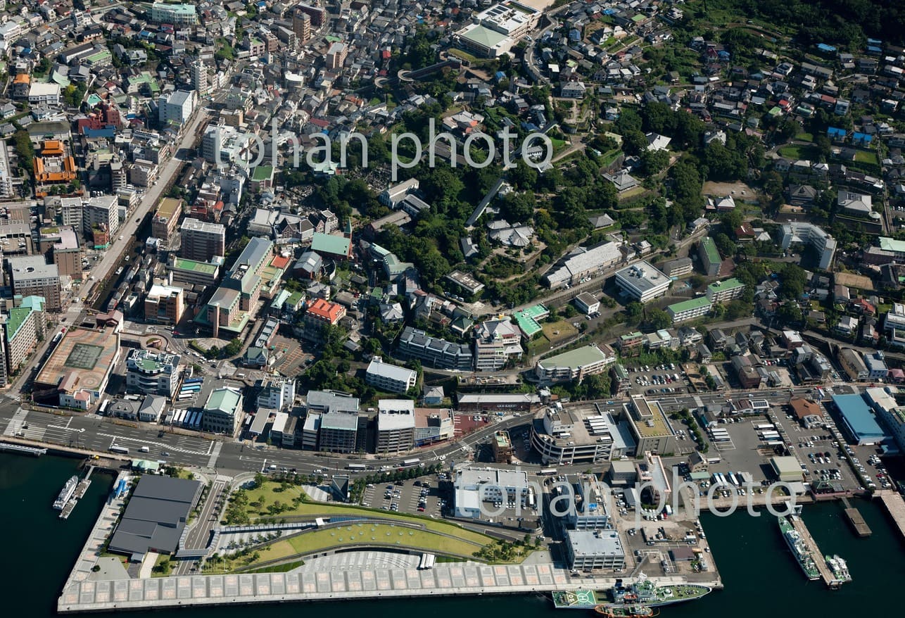 グラバー園と長崎港松が枝と国際ターミナル周辺(南山手町)-長崎a