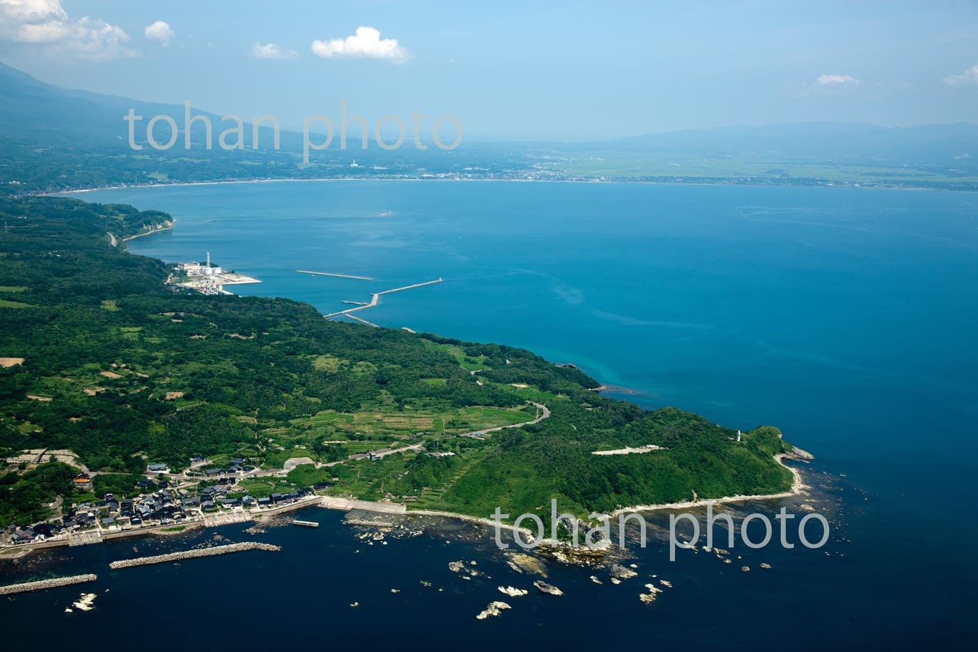 佐渡島-城ヶ鼻より真野湾-新潟a