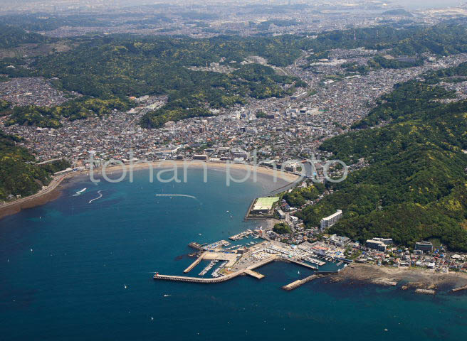 逗子海岸より逗子市街地-(2009,05)