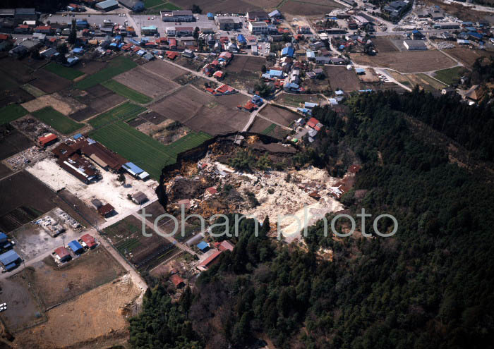 栃木県大谷町土地陥没現場1989