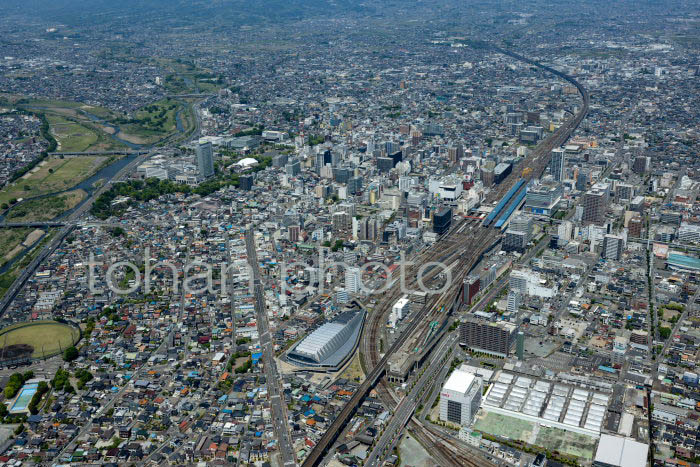 高崎駅と街並み(2022,05)