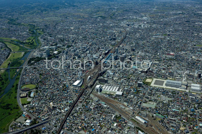 高崎駅と街並み(2023,6)