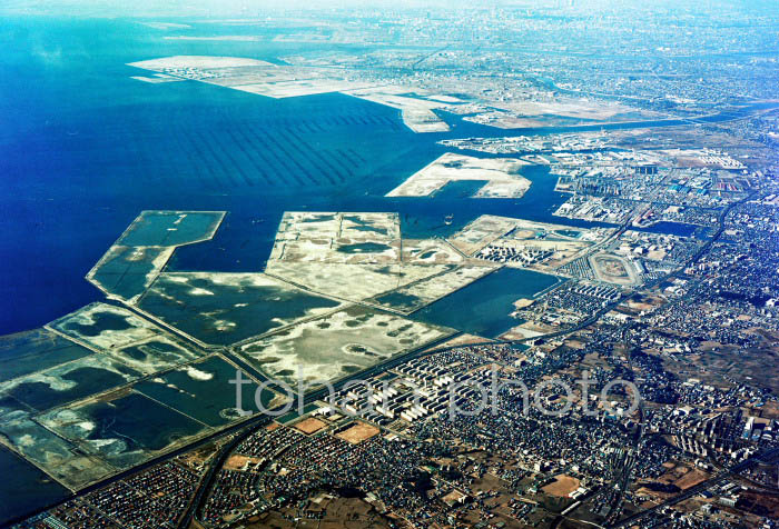 船橋周辺り埋め立て地の海岸線(千葉県船橋市)1975