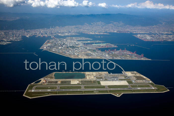 神戸空港より神戸市街地(2008,10)