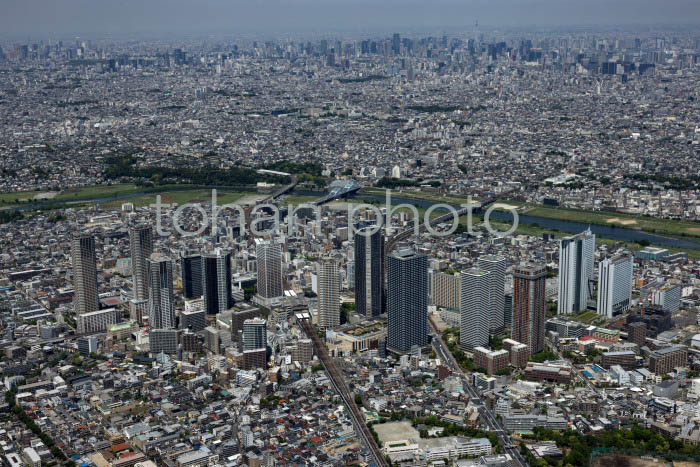 武蔵小杉駅周辺より東京(2024,05)
