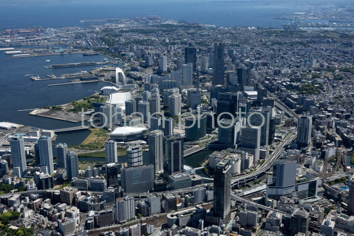 横浜駅よりみなとみらい地区方面(2024,05)