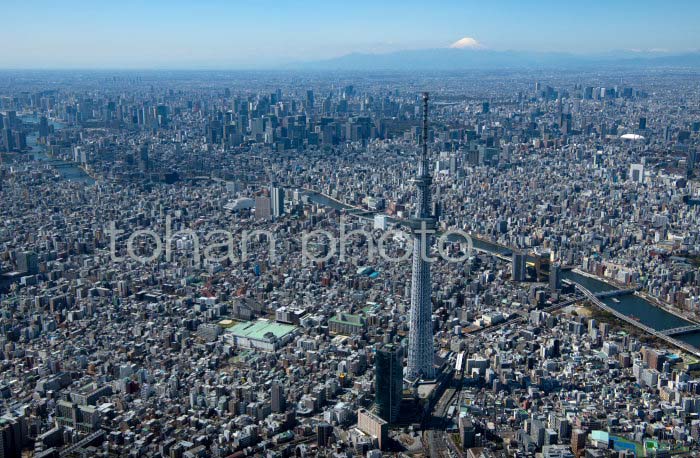 東京スカイツリーより東京の街並み(2020,03)