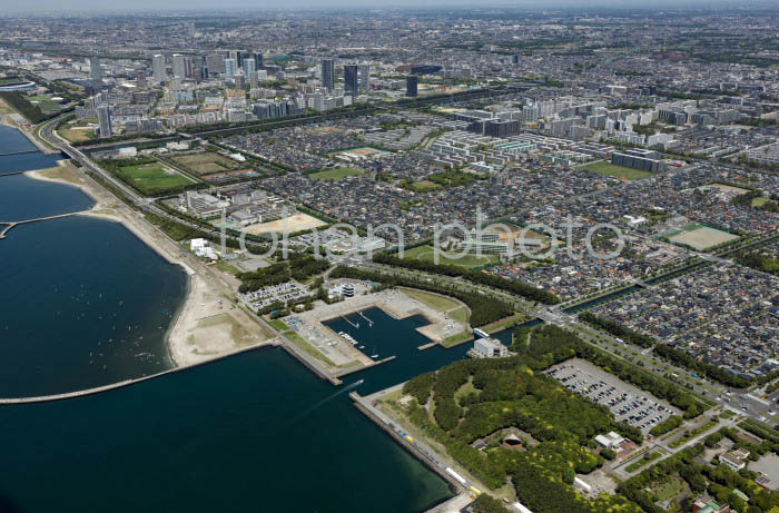 検見川浜,磯辺周辺の住宅地より千葉市街地方面(202453)