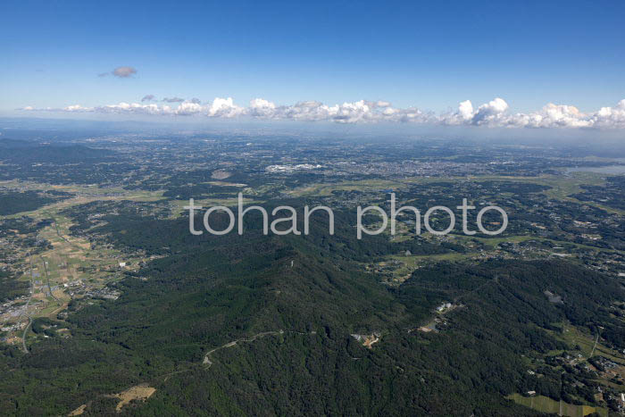 筑波山,表筑波スカイライン,筑波山パープルライン(やすらぎの森朝日峠展望公園より水戸方面(20241013a)