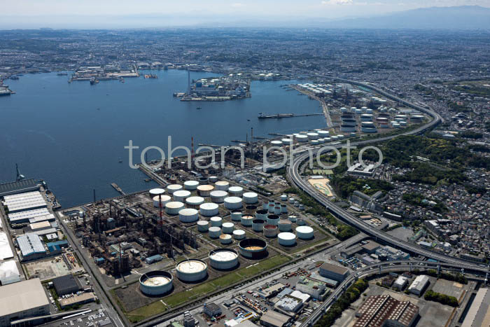 豊浦町周辺より磯子方面の京浜コンビナード(202453)-復元