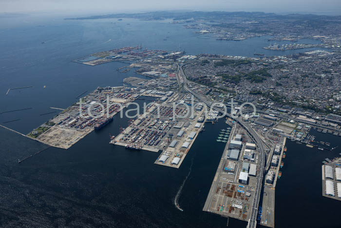 本牧ふ頭より南本牧ふ頭,東京湾(202454)