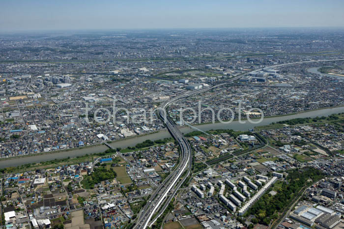 東京外環自動車道(八潮団地周辺より三郷JCT方面(202453)