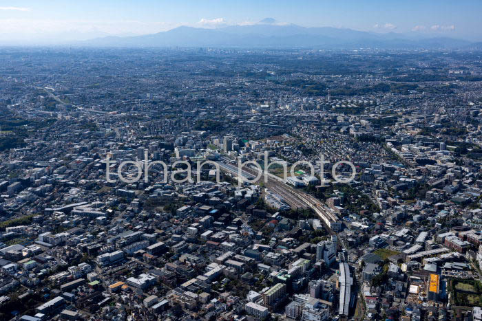 宮前平駅,鷺沼駅周辺より富士山方面(20241103)