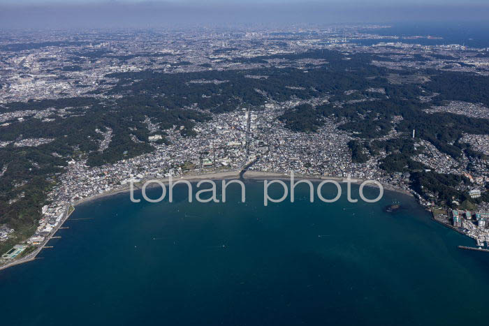 鎌倉の海岸より鎌倉の街並み(20241103)