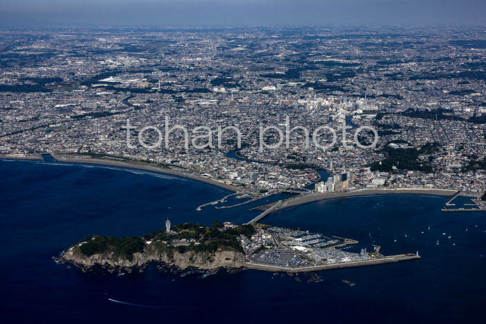 江の島より藤沢市の街並み(20241103)