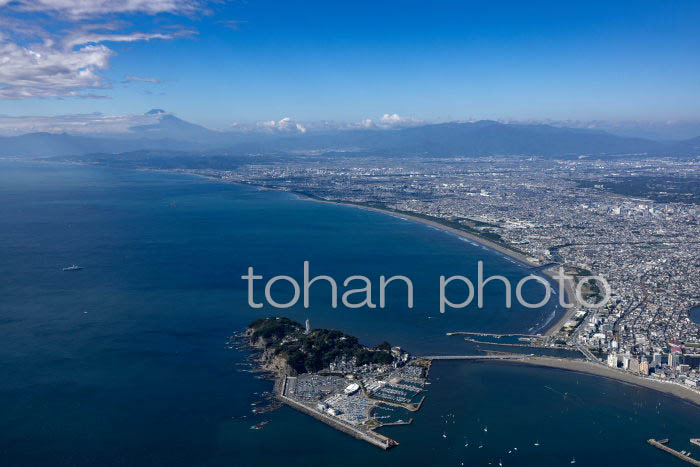 江の島より湘南海岸と富士山(20241103)