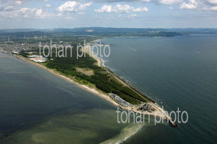 富津公園より富津岬と東京湾