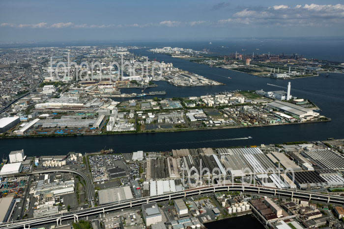 京浜工業地区(大黒町より川崎扇島方面)