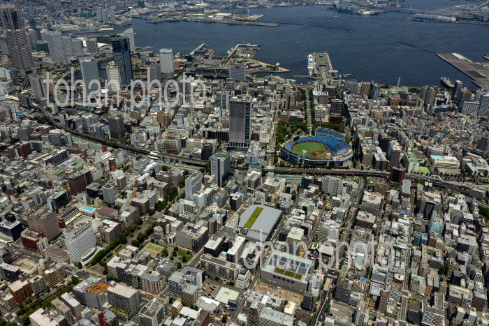 横浜市街地と横浜港周辺