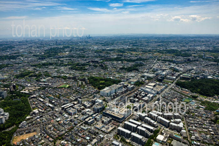 港北ニュータウン(センター北駅よりセンター南駅周辺より横浜方面)
