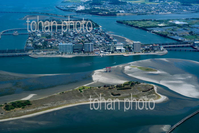 浜名湖(いかり瀬とJR弁天島駅周辺)